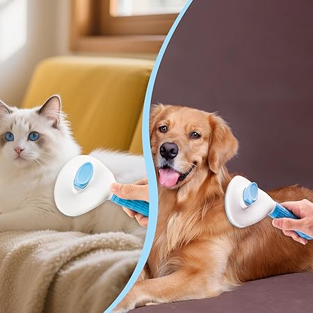 Self-Cleaning Slicker Brush For Pets